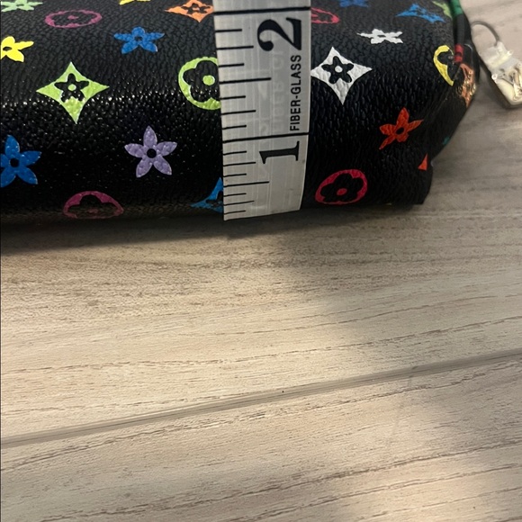 Multicolor Patterned Black Pouch - Picture 7 of 7